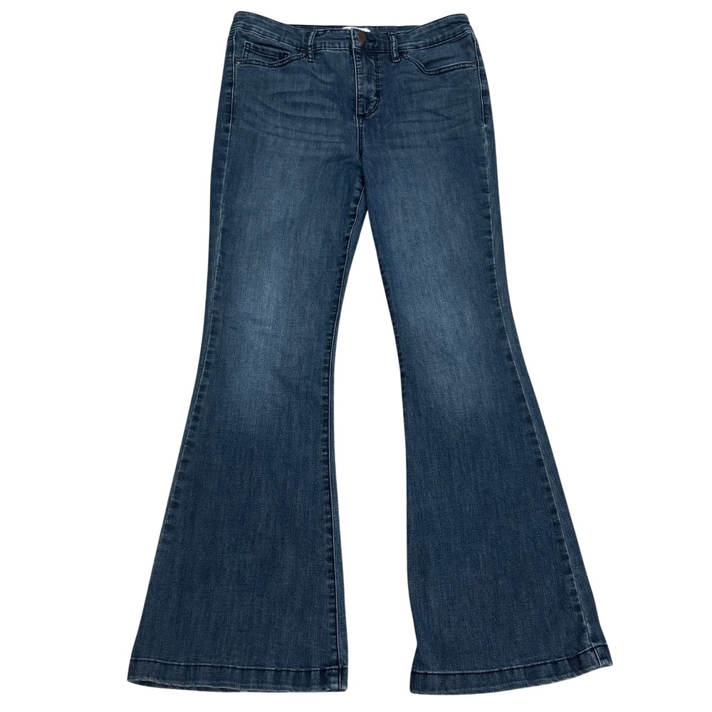 Sofia Jeans Melisa Flare Size 8 Dark Wash High Rise 30” Inseam